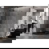 Mexen Lunar L, päťuholníková sprchová kabína sklopná ľavá 80x90 cm, transparentná, brúsená gun gray - 831L-080L-090P-66-00-L