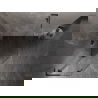 Mexen Lunar L, päťuholníková sprchová kabína sklopná ľavá 80x90 cm, transparentná, brúsená gun gray - 831L-080L-090P-66-00-L