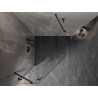 Mexen Lunar rohová sprchová kabína s pántovými dverami ľavá 80 x 90 cm, transparentná, gun metal - 831-080L-090P-95-00-L