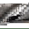 Mexen Lunar L päťuholníkový sprchový kút s otváracími dverami pravý 80 x 100 cm, priehľadný, gun metal - 831L-080P-100L-95-00-P