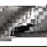 Mexen Lunar L päťuholníkový sprchový kút s otváracími dverami pravý 80 x 100 cm, priehľadný, gun metal - 831L-080P-100L-95-00-P