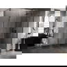 Mexen Lunar L päťuholníkový sprchový kút s otváracími dverami pravý 80 x 100 cm, priehľadný, gun metal - 831L-080P-100L-95-00-P