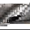 Mexen Lunar L päťuholníkový sprchový kút s otváracími dverami pravý 80 x 100 cm, priehľadný, gun metal - 831L-080P-100L-95-00-P