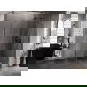 Mexen Lunar päťuholníková sprchová kabína otváracia pravá 80 x 100 cm, transparentná, gun metal - 831-080P-100L-95-00-P