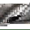 Mexen Lunar päťuholníková sprchová kabína otváracia pravá 80 x 100 cm, transparentná, gun metal - 831-080P-100L-95-00-P