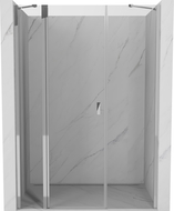 Mexen Mist sprchové dvere otočné 120 cm, transparentné, chróm - 8A4-120-001-01-00