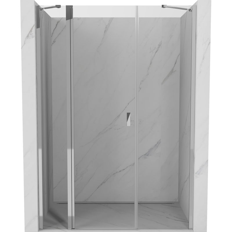 Mexen Mist sprchové dvere výklopné 155 cm, transparentné, chróm - 8A4-155-001-01-00