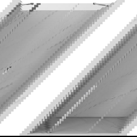 Mexen Mist sprchové dvere výklopné 155 cm, transparentné, chróm - 8A4-155-001-01-00