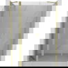Mexen Mist sprchové dvere výklopné 135 cm, priehľadné, zlaté brúsené - 8A4-135-001-55-00