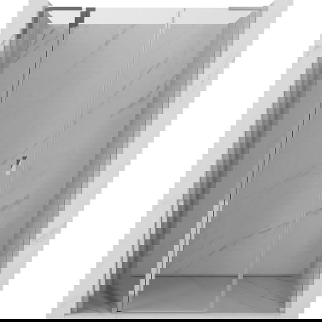 Mexen Mist L sprchové dvere sklopné 135 cm, transparentná, chróm - 8A4L-135-001-01-00