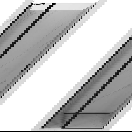 Mexen Mist sprchové dvere výklopné 90 cm, transparentné, čierne - 8A4-090-000-70-00