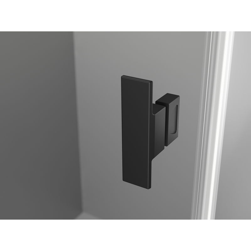 Mexen Mist L sprchové dvere výklopné ľavé 95 cm, čierny rám, čierne - 8A4L-095-000-70-70-L