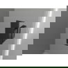 Mexen Mist L sprchové dvere výklopné pravé 150 cm, čierny rám, čierne - 8A4L-150-001-70-70-P