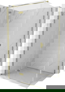 Mexen Mist-H T sprchovací kút s ľavými otváracími dverami 105 x 80 cm, transparentný, zlatý - 8A5T-105-080-50-00-L