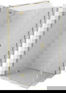 Mexen Mist-H T sprchová kabína výklopná ľavá 120 x 85 cm, priehľadná, zlatá - 8A5T-120-085-50-00-L