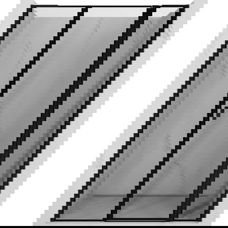 Mexen Mist L sprchové dvere výklopné pravé 150 cm, čierny rám, čierne - 8A4L-150-001-70-70-P