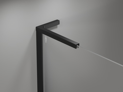 Mexen Mist L sprchové dvere otváravé pravé 90 cm, čierny rám, čierne - 8A4L-090-000-70-70-P
