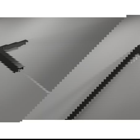 Mexen Mist L sprchové dvere otvárateľné ľavé 110 cm, čierna mriežka, čierne - 8A4L-110-000-70-77-L