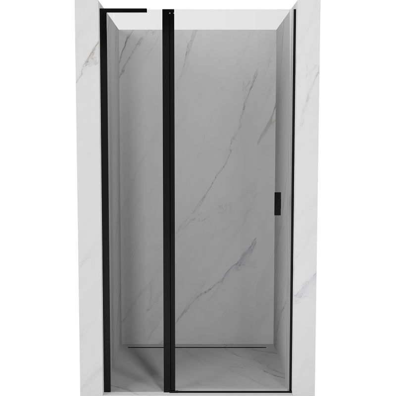 Mexen Mist L sprchové dvere otvárateľné 95 cm, transparentné, čierne - 8A4L-095-000-70-00