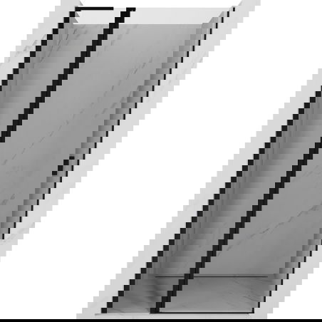 Mexen Mist L sprchové dvere otočné 105 cm, transparentné, čierne - 8A4L-105-000-70-00