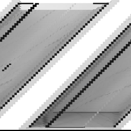 Mexen Mist L otočné sprchové dvere 150 cm, transparentné, čierne - 8A4L-150-001-70-00