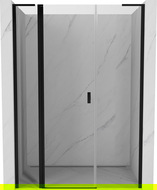 Mexen Mist L sprchové dvere otváracie 155 cm, transparentné, čierne - 8A4L-155-001-70-00