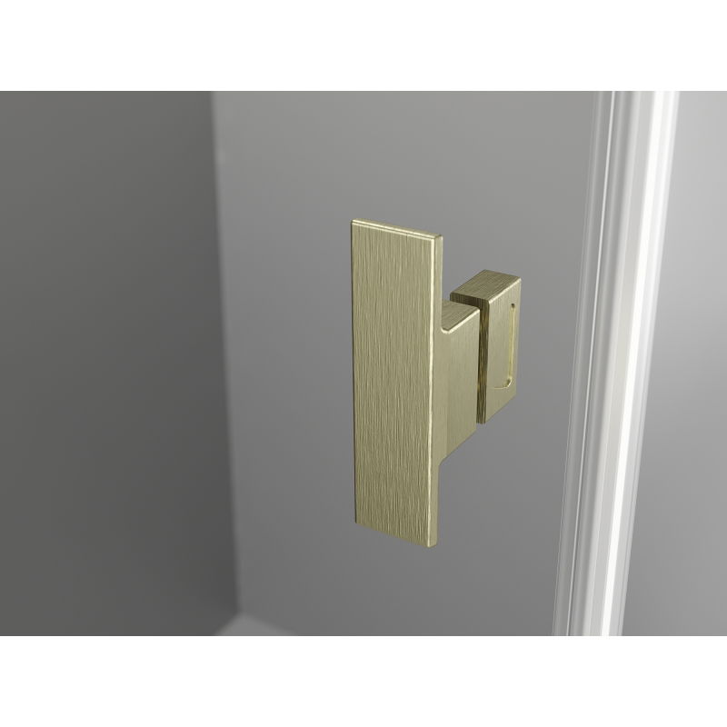 Mexen Mist L sprchové dvere sklopné 150 cm, priehľadné, zlaté brúsené - 8A4L-150-001-55-00