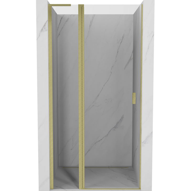 Mexen Mist L sprchové dvere krídlové 90 cm, transparentné, zlaté kartáčované - 8A4L-090-000-55-00