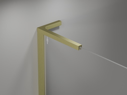 Mexen Mist L sprchové dvere otočné 95 cm, transparentné, zlaté kartáčované - 8A4L-095-000-55-00