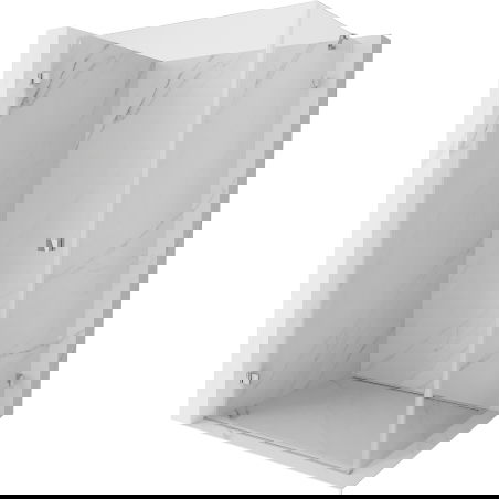 Mexen Lunar-B - sprchový kút s otočnými dverami, ľavý, 90 x 70 cm, priehľadný, chróm - 832-090-070-01-00-L