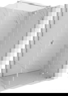 Mexen Mist-H T sprchový kút pravý 90 x 100 cm, transparentný, chróm - 8A5T-090-100-01-00-P