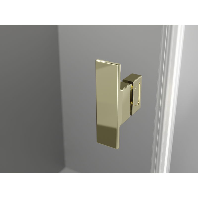 Mexen Mist-H T sprchový kút výklopný ľavý 95 x 110 cm, transparentný, zlatý - 8A5T-095-110-50-00-L