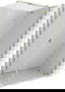 Mexen Mist-H T sprchová kabína otváracia pravá 95 x 75 cm, transparentná, zlatá - 8A5T-095-075-50-00-P