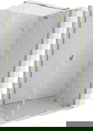 Mexen Mist-H T sprchová kabína výkyvná pravá 100 x 90 cm, transparentná, zlatá - 8A5T-100-090-50-00-P