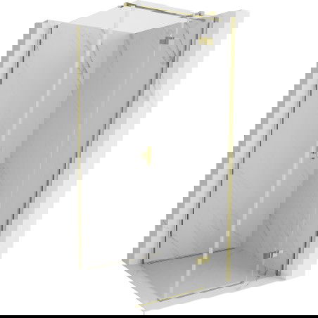 Mexen Mist-H T sprchová kabína pravá 100 x 100 cm, transparentná, zlatá - 8A5T-100-100-50-00-P