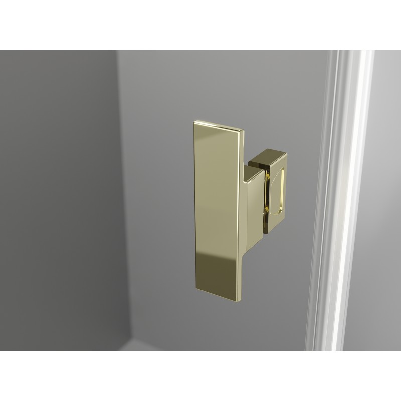 Mexen Mist-H T sprchová kabína otváracia pravá 80 x 110 cm, transparentná, zlatá - 8A5T-080-110-50-00-P