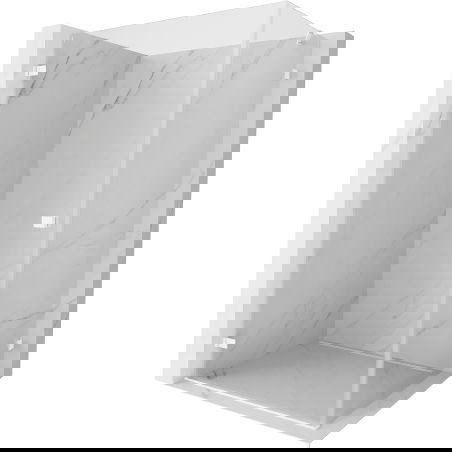 Mexen Lunar-B sprchová kabína výkyvná ľavá 90 x 70 cm, transparentná, biela - 832-090-070-20-00-L