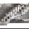 Mexen Lunar-B sprchový kút pravý 95 x 90 cm, priehľadný, biely - 832-095-090-20-00-P