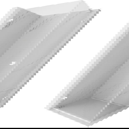 Mexen Lunar-B L sprchový kút výklopný ľavý 95 x 70 cm, transparentný, biela - 832L-095-070-20-00-L