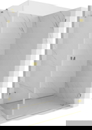 Mexen Lunar-B sprchová kabína otvárateľná pravá 95 x 70 cm, priehľadná, zlatá - 832-095-070-50-00-P