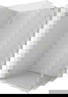 Mexen Lunar-B L sprchový kút, ľavý, 90 x 70 cm, transparentný, zlatý - 832L-090-070-50-00-L