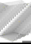 Mexen Lunar-B L sprchová kabína s otočnými dverami ľavá 100 x 70 cm, priehľadná, zlatá - 832L-100-070-50-00-L