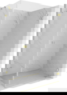 Mexen Lunar-B sprchovací kút s otváracími dverami pravý 95 x 80 cm, transparentný, zlato kartáčovaná - 832-095-080-55-00-P