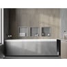 Mexen X-Wall-R zapustená polička s okrajom 30 x 30 cm, inox - 1910303010