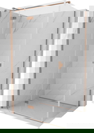 Mexen Mist-H T sprchová kabína otváracia ľavá 110 x 70 cm, transparentná, brúsená meď - 8A5T-110-070-65-00-L