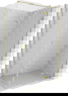 Mexen Mist-H T sprchový kút pravý 100 x 90 cm, transparentný, zlatý kartáčovaný - 8A5T-100-090-55-00-P