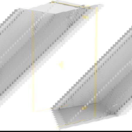 Mexen Mist-H T sprchový kút s pravými dverami 100 x 100 cm, priehľadný, zlatý kartáčovaný - 8A5T-100-100-55-00-P