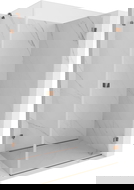 Mexen Lunar-B sprchová kabína pravá 100 x 90 cm, transparentná, ružové zlato - 832-100-090-60-00-P