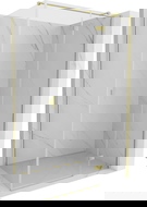 Mexen Mist-H T sprchová kabína otváracia pravá 115 x 120 cm, transparentná, zlatá brúsená - 8A5T-115-120-55-00-P