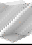 Mexen Lunar-B výkyvná sprchová kabína ľavá 100 x 70 cm, transparentná, brúsená meď - 832-100-070-65-00-L